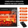 SOLACE FURNITURE 44" Electric Fireplace Mantel, TV Stand with Freestanding Fireplace - 2 of 4