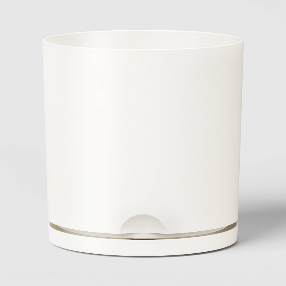 Recycled Resin Indoor Outdoor Planter 12" White - Room Essentials™