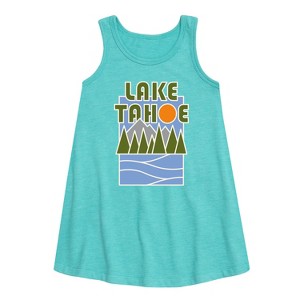 Girls' - Instant Message - Moab, Utah Graphic Sleeveless Aline Dress - 1 of 4