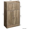 Kitchen Storage Cabinet with Door Freestanding Wooden Cupboard Sideboard Buffet Storage Cabinet for Dining Room Living Room Bathroom - 2 of 4