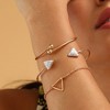SOHI Women's California Gold The Traid Multi-Layer Bracelet - 3 of 4