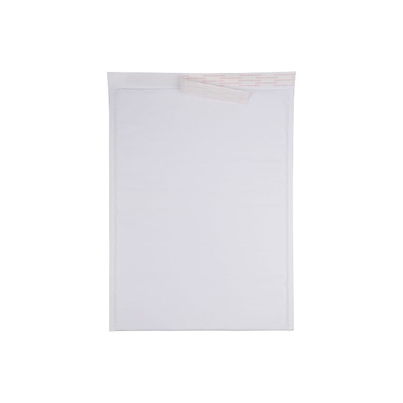 JAM Paper Bubble Lite Padded Mailers Size 6 12 1/2 x 17 1/2 White Kraft 15792H, 2 of 6