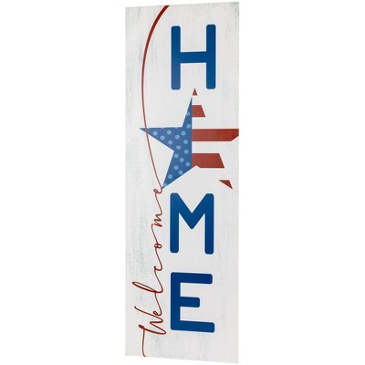 Northlight Americana Welcome Home Porch Board Sign