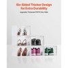 VEVOR Shoe Storage Boxes, 6 Pack Clear Stackable Shoe Boxes Storage Organizers with Magnetic Door, Fit up to US Size 13, Transparent White - 3 of 4