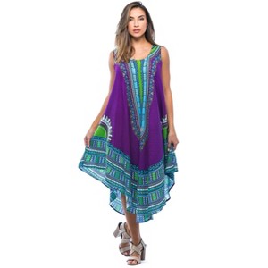 Riviera Sun African Print Dashiki Dress for Women - 1 of 3