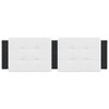 vidaXL Headboard Cushion White and Black 59.8" Faux Leather - 4 of 4