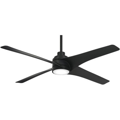56" Minka Aire Modern Indoor Ceiling Fan with LED Light Remote Control Coal for Living Room Kitchen Bedroom Family Dining House