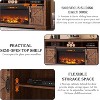 SinCiDo Fireplace TV Stand for 75" TV  w/ Fireplace & Sliding Barn Door, w/ Remote Control, 3D Flame, Fire Place TV Stands for Living Room - 4 of 4