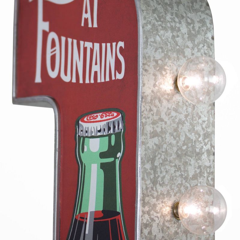 Coca-Cola Officially Licensed Vintage in Bottles LED Marquee Sign Red/Silver - American Art Decor, 5 of 7