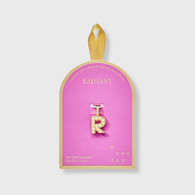 14K Gold Dipped Pearl Letter Charm - A New Day™ Gold