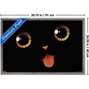 Trends International Tobe Fonseca - Black Cat Minimalist Tongue Framed Wall Poster Prints - 3 of 4