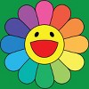 Adult Design By Humans Daisy Flower Rainbow Pride By PINHEAD66 T-Shirt - 2 of 2