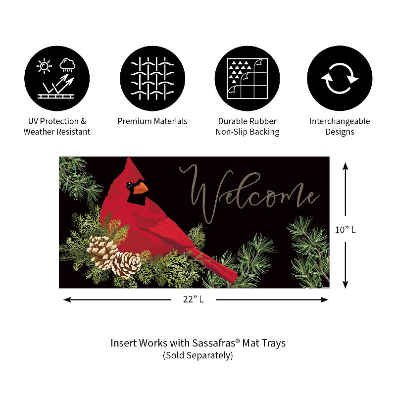 Evergreen Cardinal and Evergreen Sassafras Indoor Outdoor Switch Doormat 1'10"x10" Multicolored, 2 of 5