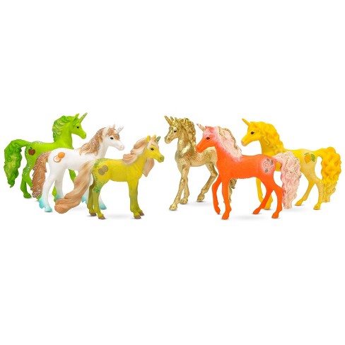 My Little Pony Toys Bundle Figurine Kids Girls 6pc Set Horse Ponies Pink  Purple