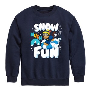 Boys' - Paw Patrol - Snow Much Fun Graphic Long Sleeve Fleece Sweatshirt - 1 of 4