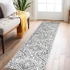 World Rug Gallery Cream Black Geometric Pattern Indoor Area Rug - 2 of 4