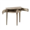 NicBex Console Table with 2 Cabinets,Entryway Table with Bronze Knobs and Demilune Shape Design,Modern Couch Table for Living Room,Reclaimed Wheat - 2 of 4