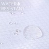 Waffle Weave Textured Short Curtains Set Waterproof Half Window Tier Curtains for Kitchen, Bathroom, Living Room - 4 of 4