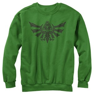 Men's Nintendo Legend of Zelda  Triforce Sweatshirt - 1 of 3