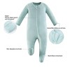 Owlivia Baby Bamboo Footed Pajama sleep N' Play - Seafoam - 4 of 4