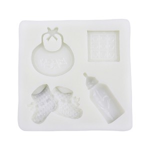 O'Creme Baby Accessories Silicone Fondant Mold - 3" x 3" - White - 1 of 2