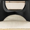 36inRound Coffee Table, Wooden Coffee Tables for Living Room Reception Room(Black) - 4 of 4