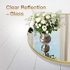 Beautyolove Round Mirror 30 Gold Wall Mounted Circle Mirrors Vanity Mirror - 2 of 4