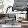 Home Imports Emporium Office Guest Chair, Luxurious Leather Executive Waiting Room Chair - 4 of 4