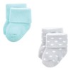 Luvable Friends Baby Girls Newborn and Baby Terry Socks, Coral Dots 12-Pack - 3 of 4