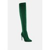 Tigerlily Knitted Stiletto Long Boots Women - 2 of 4