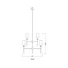 Emily 9-Light Chandelier - Elegant Layered Design with Off-White Shades & Dimmable Feature - 4 of 4