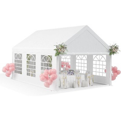 Party Tent Heavy Duty, Large Wedding Tent Event Shelter with Removable Sidewalls, Outdoor Steel Carport, Commercial Tents for Birthday Party