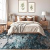 Modern Abstract Rug - Non-Slip TPR Backing Contemporary Carpet Low Pile Thin Soft Floor Mat Non-Shedding Office Open Space Floor Covering - 4 of 4