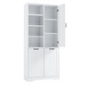Ridstar 68 in. H White Bathroom Cabinet with Doors and Drawers - 3 of 4