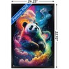 Trends International Wumples - Cosmic Neon Panda Framed Wall Poster Prints - 3 of 4