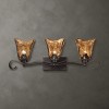 Uttermost Vetraio 3 Light Bronze Vanity Strip, 26"W x 9"H x 7"D, Metal and Glass, Contemporary European Style - 3 of 4