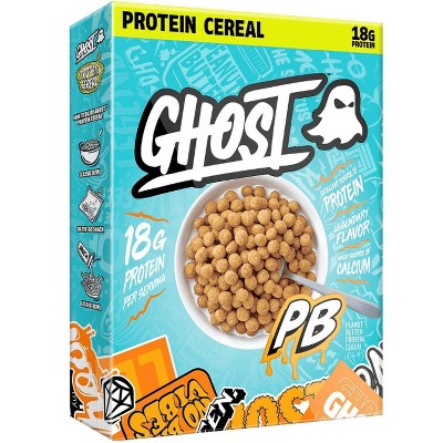 GHOST PROTEIN CEREAL, PEANUT BUTTER Flavor, 18G Protein, 10.8oz (Pack of 2)