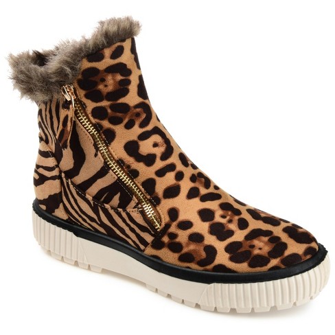 Leopard wedge booties online