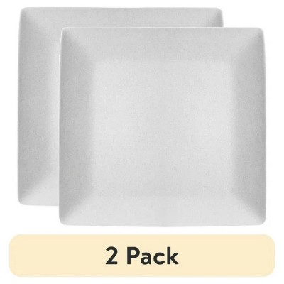 LunaLulinlk (2 pack) Cream Square-Shaped Dinner plate