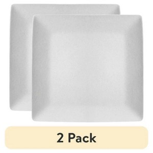 LunaLulinlk (2 pack) Cream Square-Shaped Dinner plate - 1 of 4