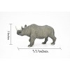 Collectible Wildlife Gifts | Rhino, Rhinoceros, Animal,  Very Realistic Rubber Reproduction, Hand Painted Figurines     5.5"    CH137 B244 - 2 of 4