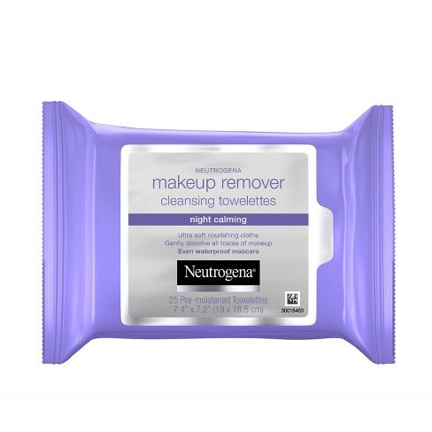 Neutrogena Makeup Remover Night Calming Cleansing Towelettes - 25ct - image 1 of 4