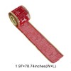Unique Bargains Gift Wrap Ribbons Reindeer Border Christmas Polyester 78.74"x1.97" 1 Pc - 3 of 4