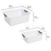 Sterilite Medium & Small Ultra Plastic Storage Bin Organizer Basket (12 Pack) - image 3 of 4