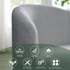 Swivel Barrel Chair With Round Storage Chair, Storage, Soft Cushion 360° Rotation Upholstered Round Chair,17.3in(1.44ft) - 3 of 4