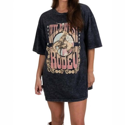 Women's Wild West Oversized Tee Top - Couture Enterprises