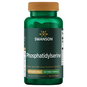 Swanson Phosphatidylserine Soy-Free Formula 100 mg 90 Softgels. - 1 of 2