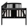 NicBex Twin Size Daybed Modern Wooden Bed Frame with 2 Small Tables and Guardrails for Bedroom, Living Room, No Box Spring Required - 4 of 4
