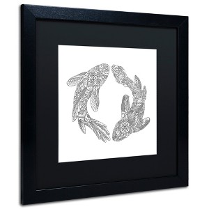 Trademark Fine Art -Filippo Cardu 'Koi Fishes' Matted Framed Art - 1 of 4