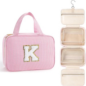 Toiletry Bag Men Hanging Compact Large Travel Initial Makeup for Women Teen - 1 of 4